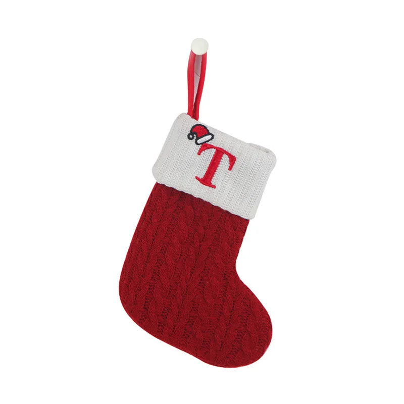 Knit Snowflake Christmas Stockings