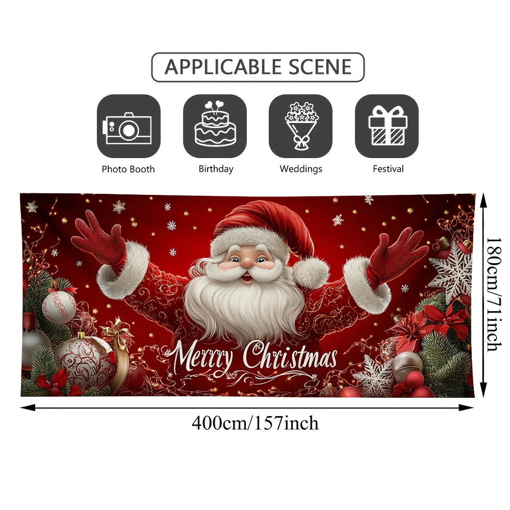 Santa Clause Garage Door Banner