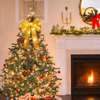 Christmas Tree Bow Ribbon Topper Hanging Ornament