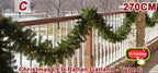 Christmas Garland Wreath With Pinecones Red Berries