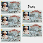 Cards Santa Claus Flying Licence Christmas Eve