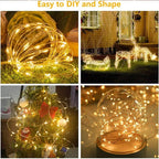 Twinkling Christmas Window Curtain Lights