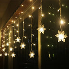 Christmas Snowflakes Flashing Curtain Holiday