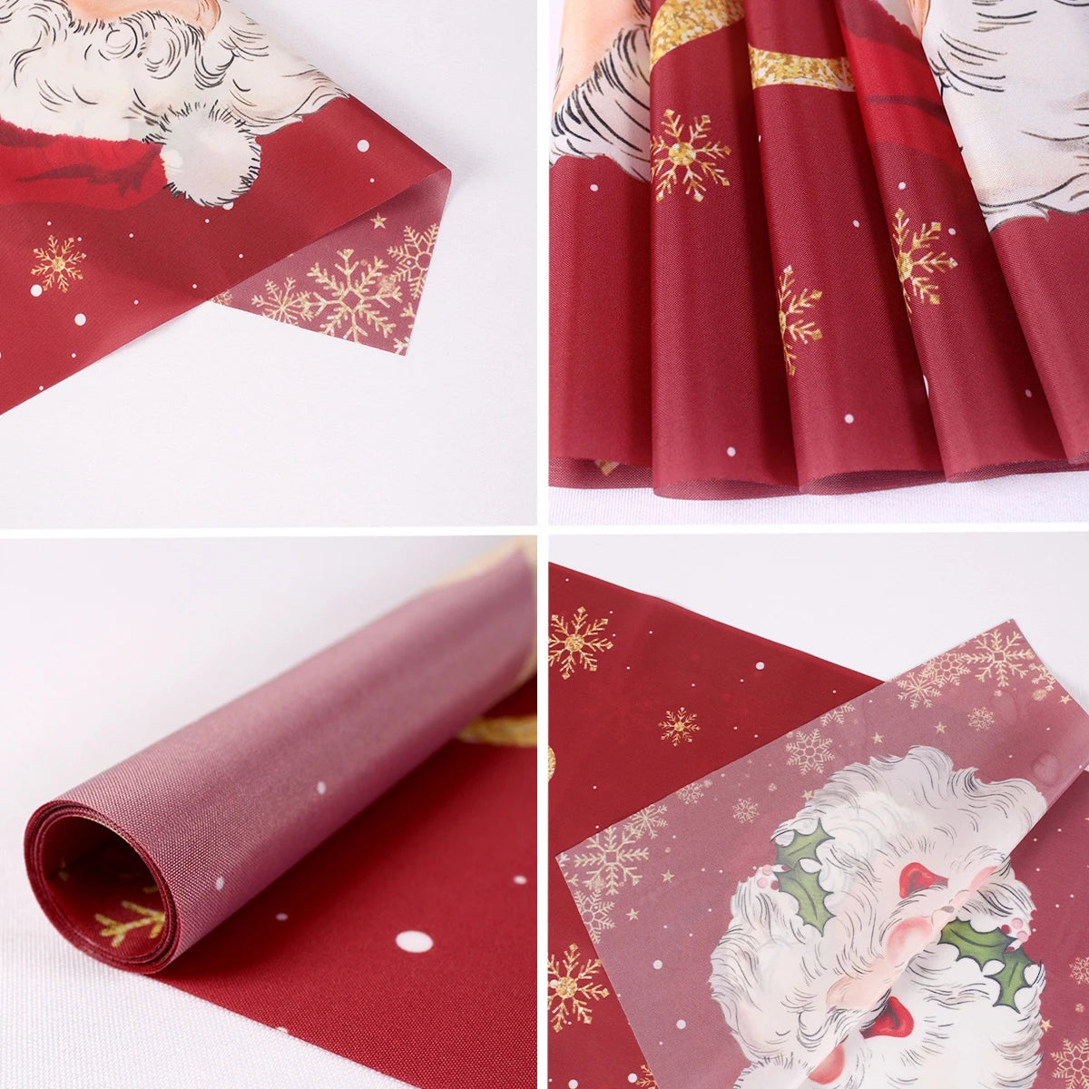 Santa Claus Christmas Table Runner Flag Noel