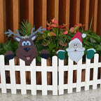 Christmas Outdoor Fence Art Sign