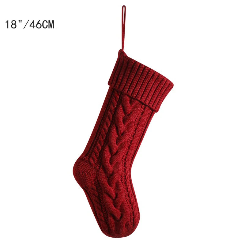 Family Cable Knit Christmas Stockings