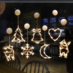 Snowflake Santa Ornaments Christmas