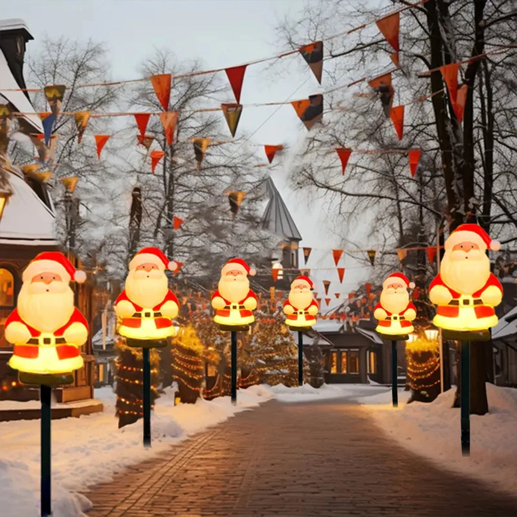 Solar Santa Pathway Lights