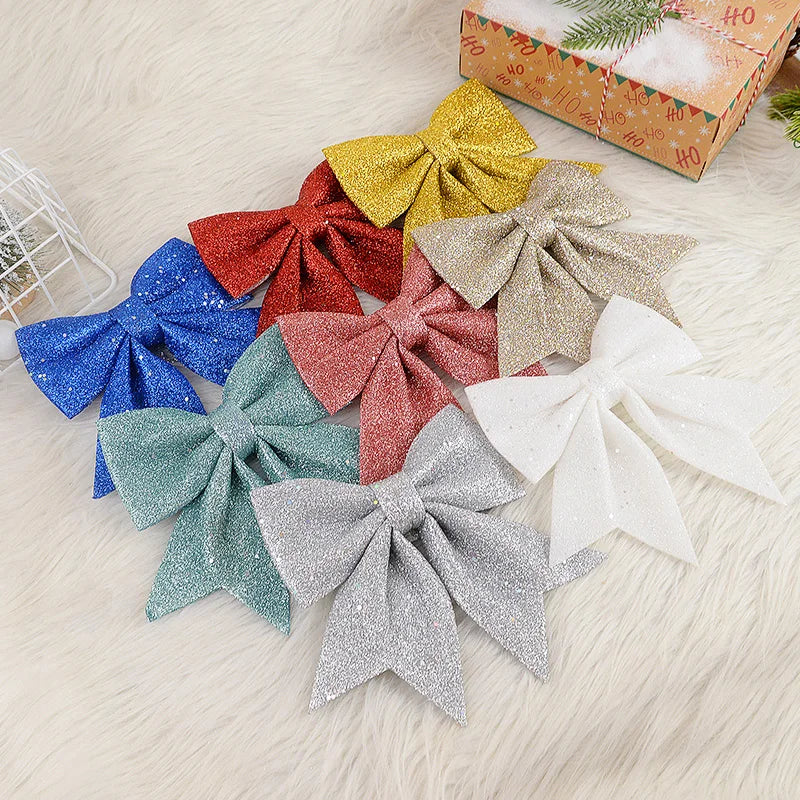Shimmering Christmas Tree Bows