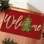 Cheerful Christmas Gnome Door Mat