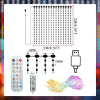 App Controlled Christmas Curtain Lights