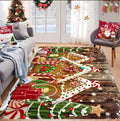 Festive Snowflake Holiday Rug