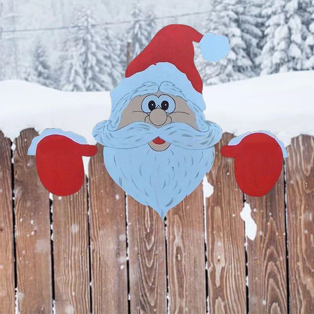Christmas Outdoor Fence Art Sign