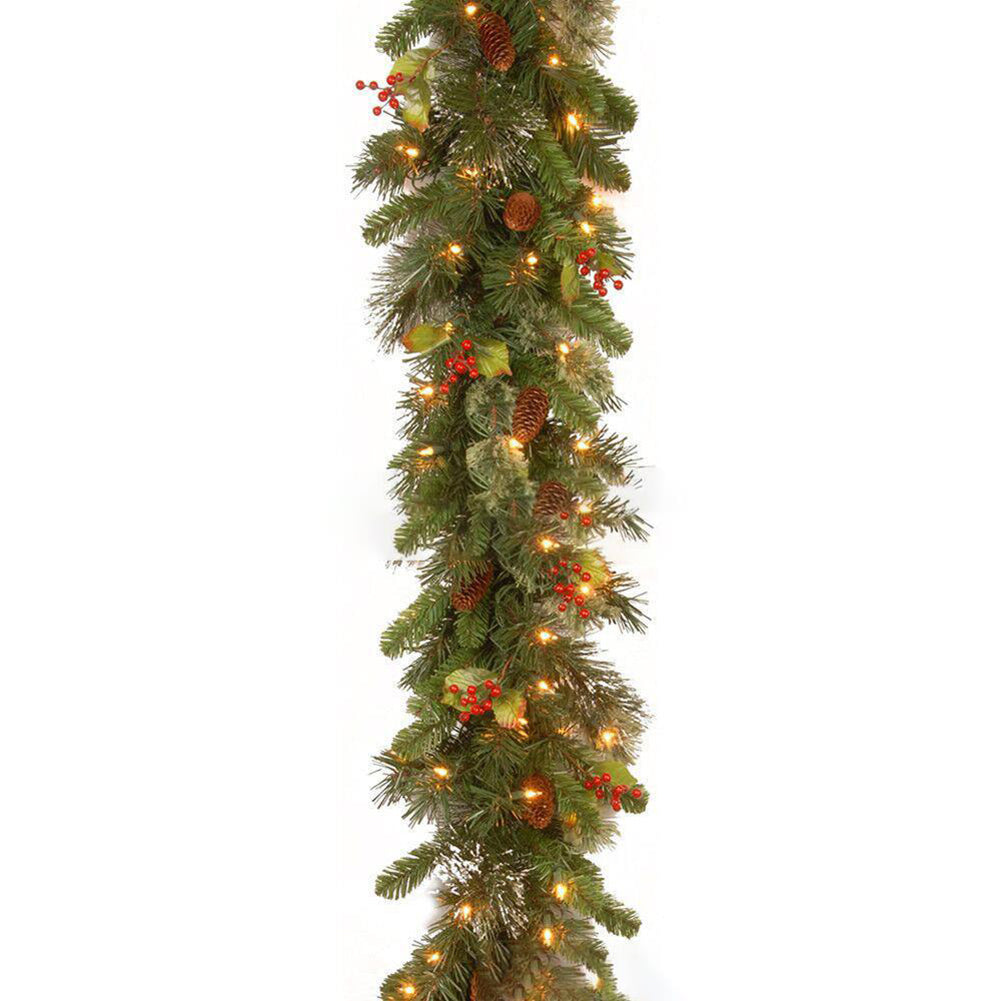 Christmas Pinecone & Red Berries Wreath Garland