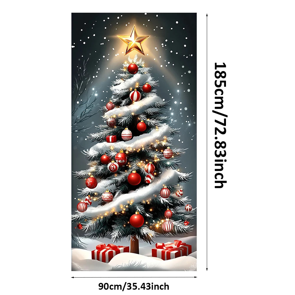 Christmas Tree Door Cover