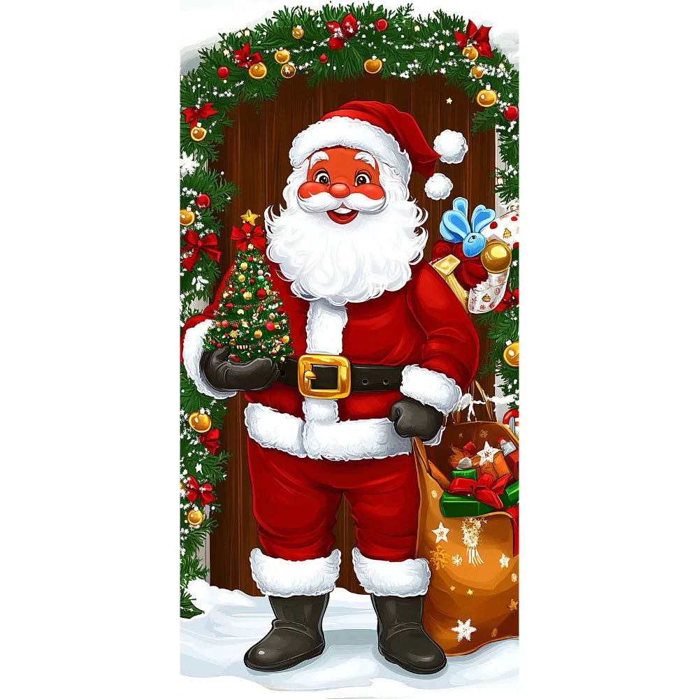 Christmas Cartoon Door Banner