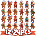 Christmas Gingerbread Man Ornaments Tree Wooden Hanging