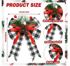 Pack Large Christmas Tree Topper Bow DIY