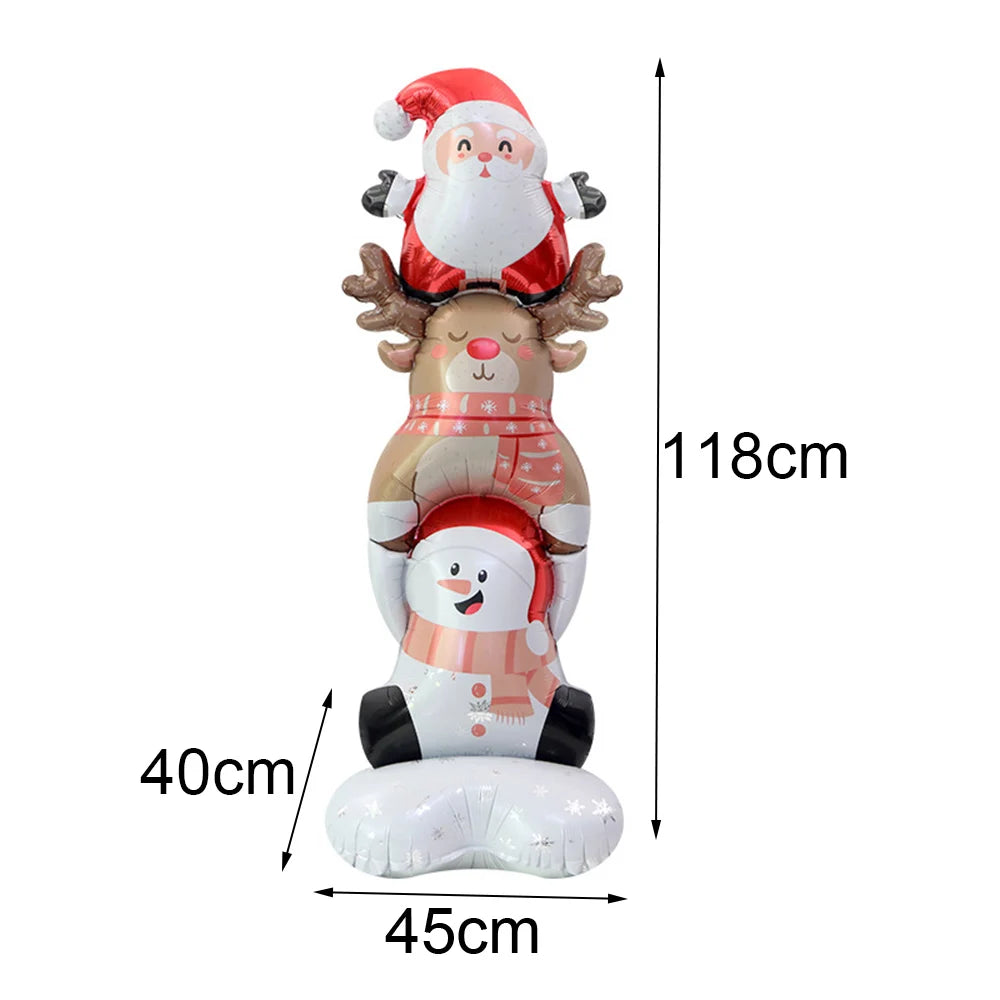 Standing Santa Foil Balloon Decor