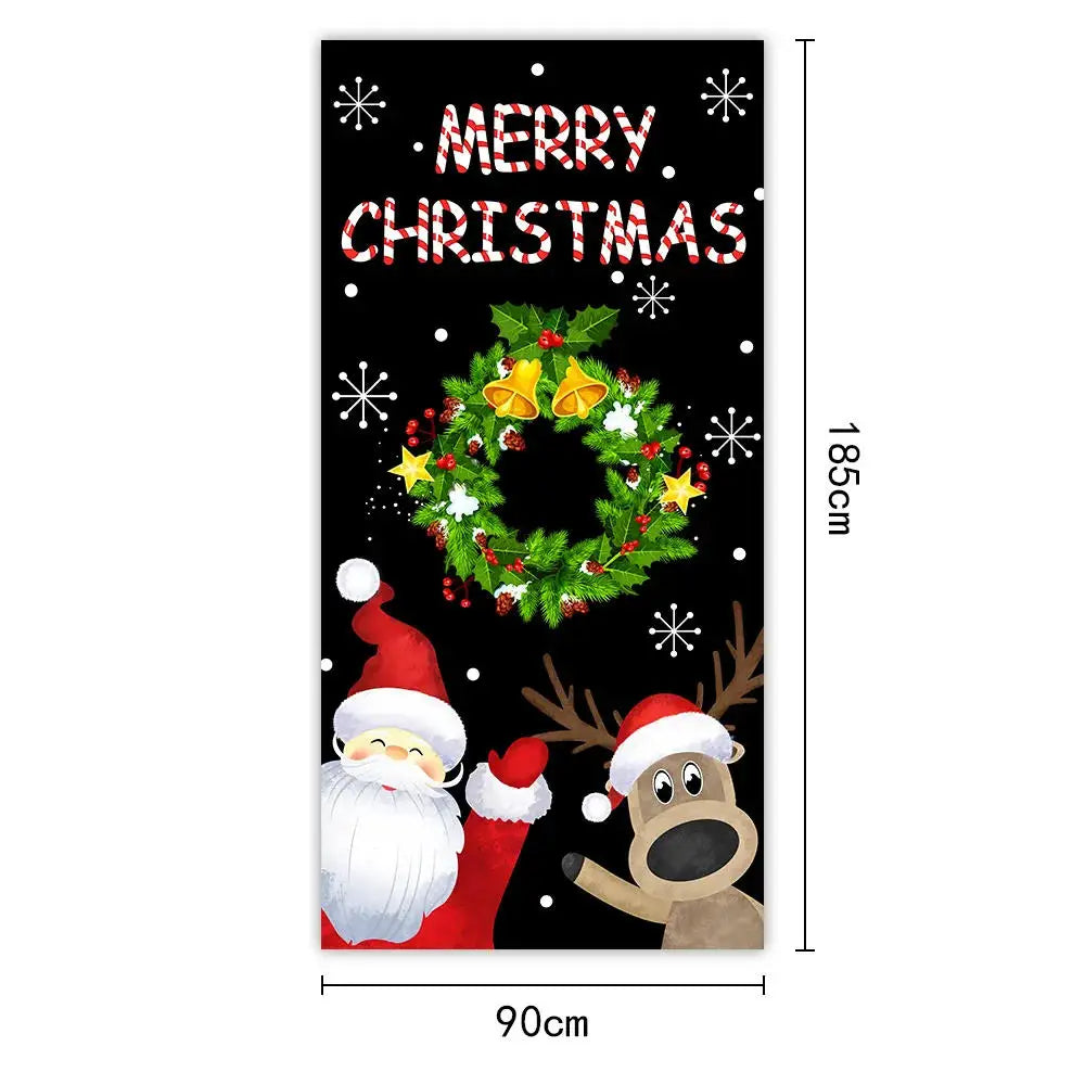 Santa Claus Christmas Tree Door Banner