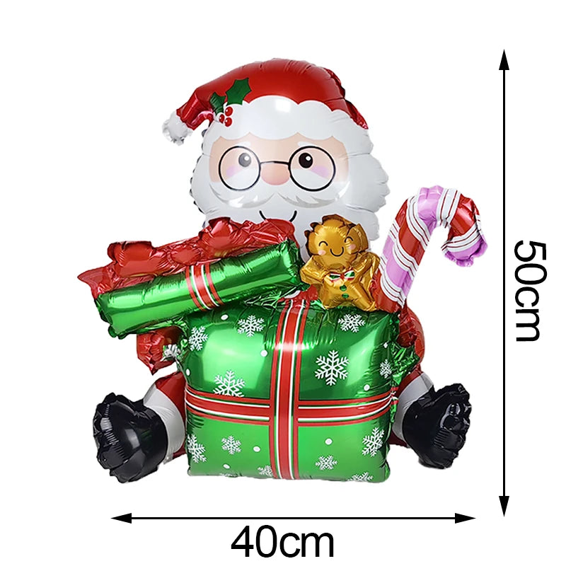 Standing Santa Foil Balloon Decor