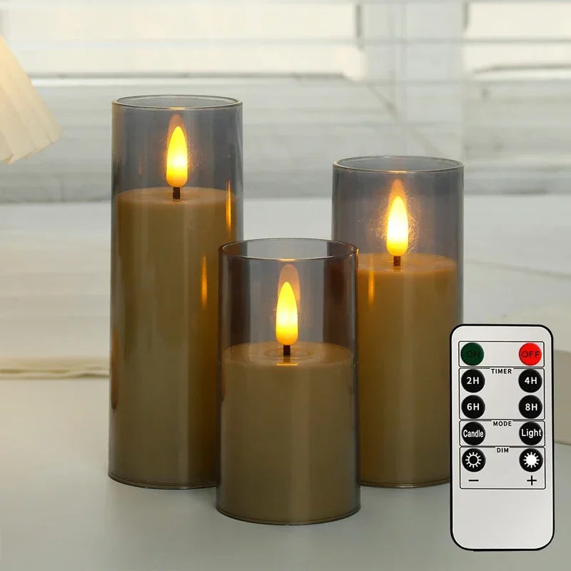 Warm Flickering Holiday Candles