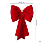 Christmas Bow Red Velvet Tree Toppers Ornament