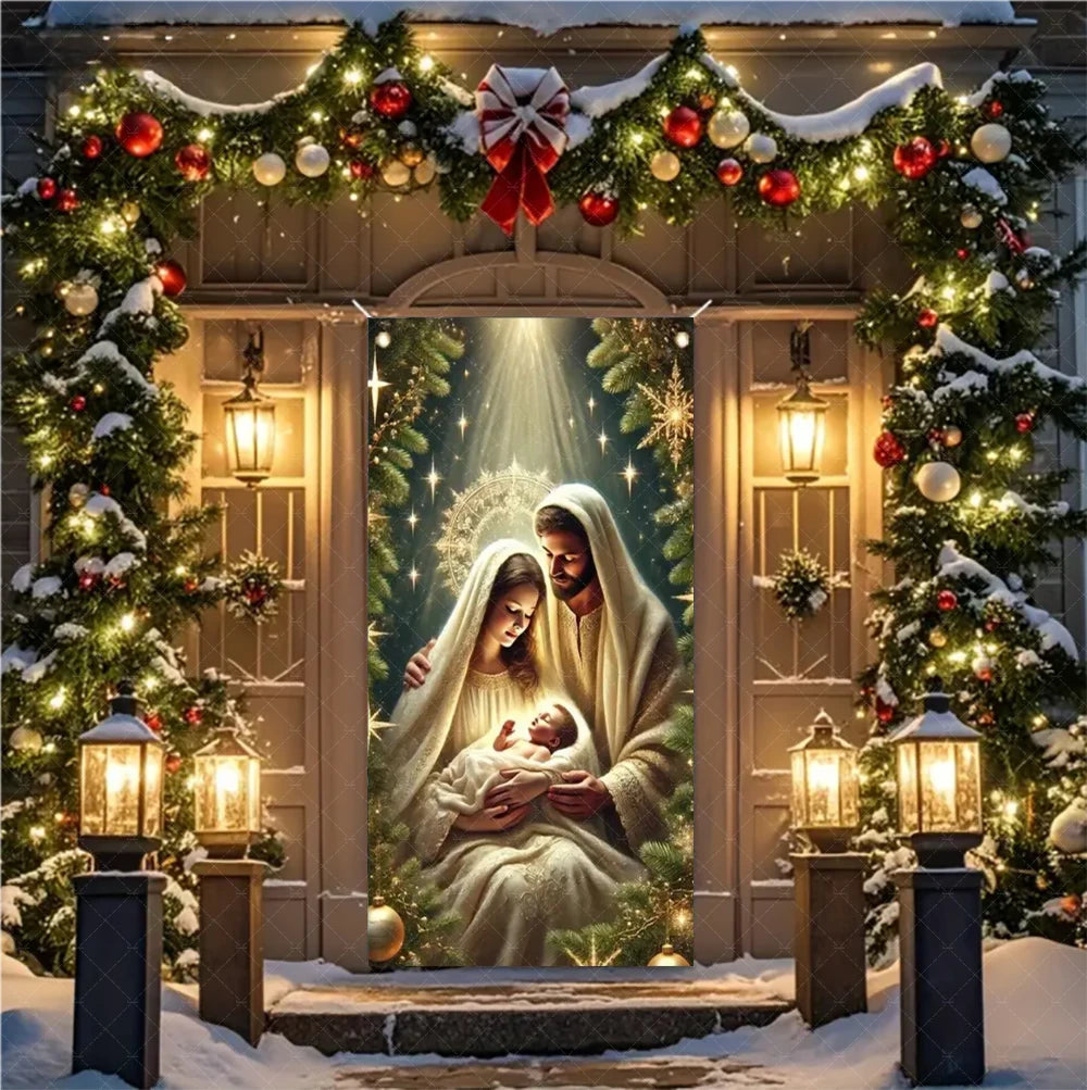 Christmas Nativity Door Banner