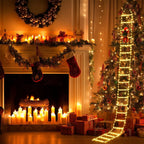 Santa Claus Climbing Ladder Outdoor Christmas Decoration