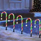 Solar Candy Cane Pathway Lights