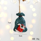 Merry Christmas Resin Santa angel Snowman Pendant