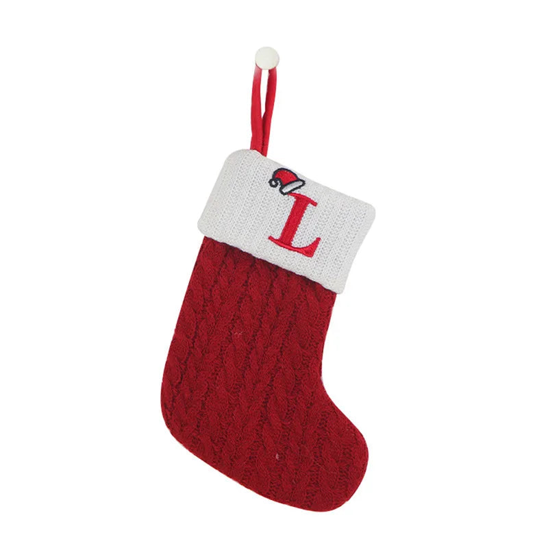 Knit Snowflake Christmas Stockings