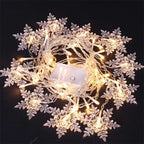 Christmas Snowflakes Flashing Curtain Holiday