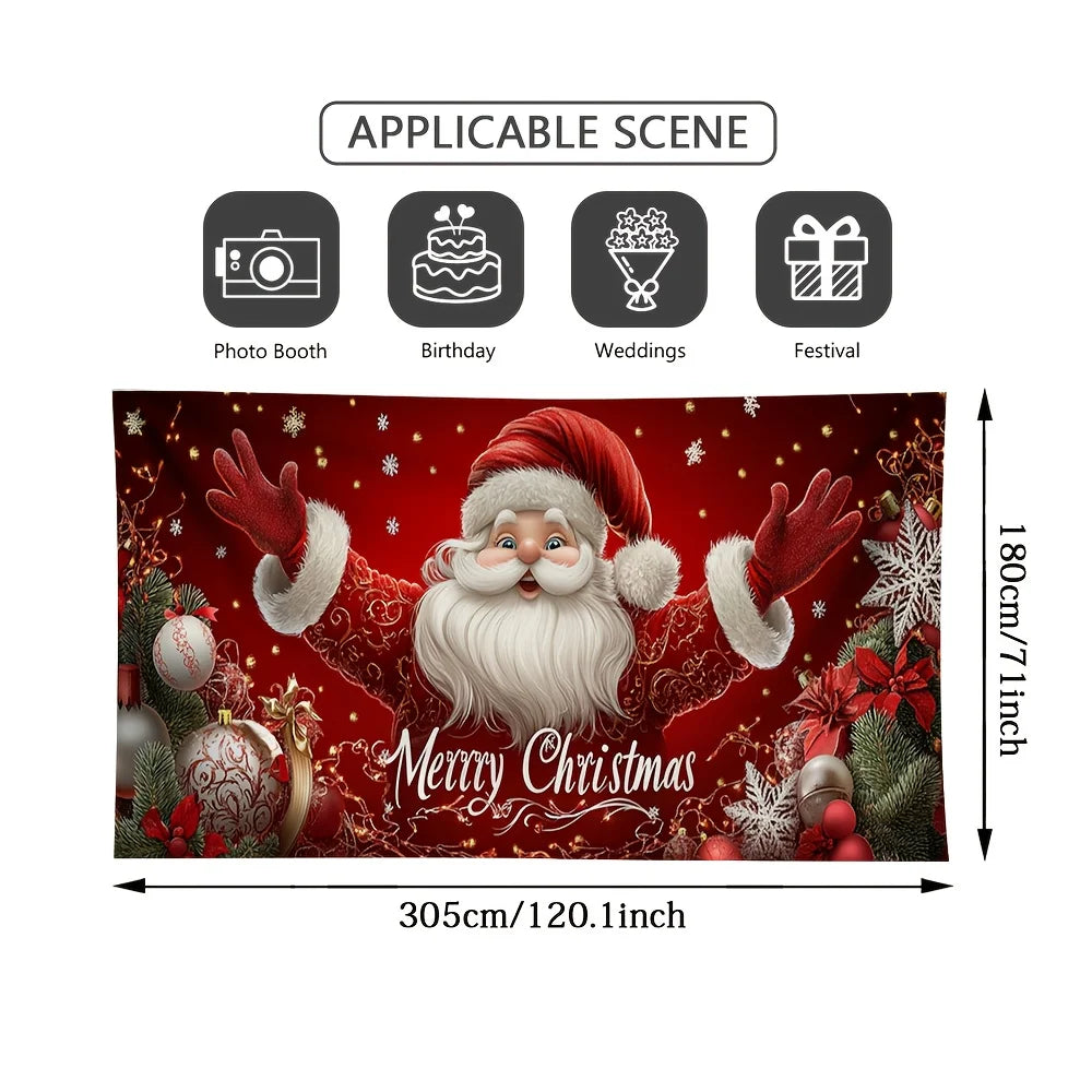 Santa Clause Garage Door Banner
