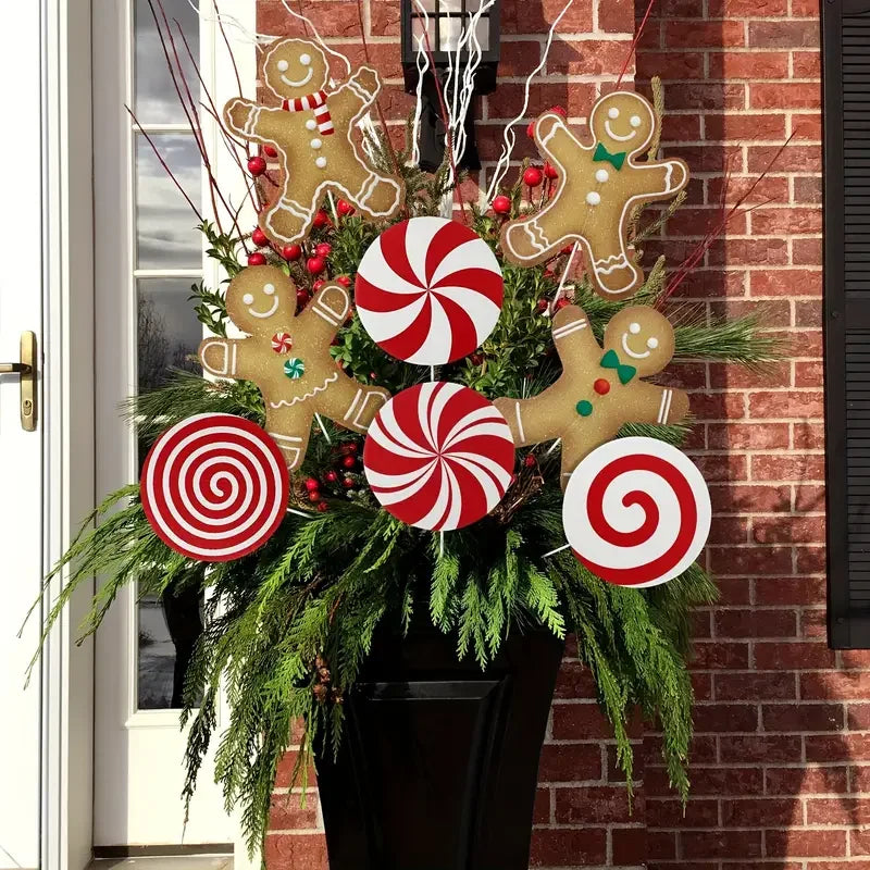 Candy Cane Swirl Tree Topper
