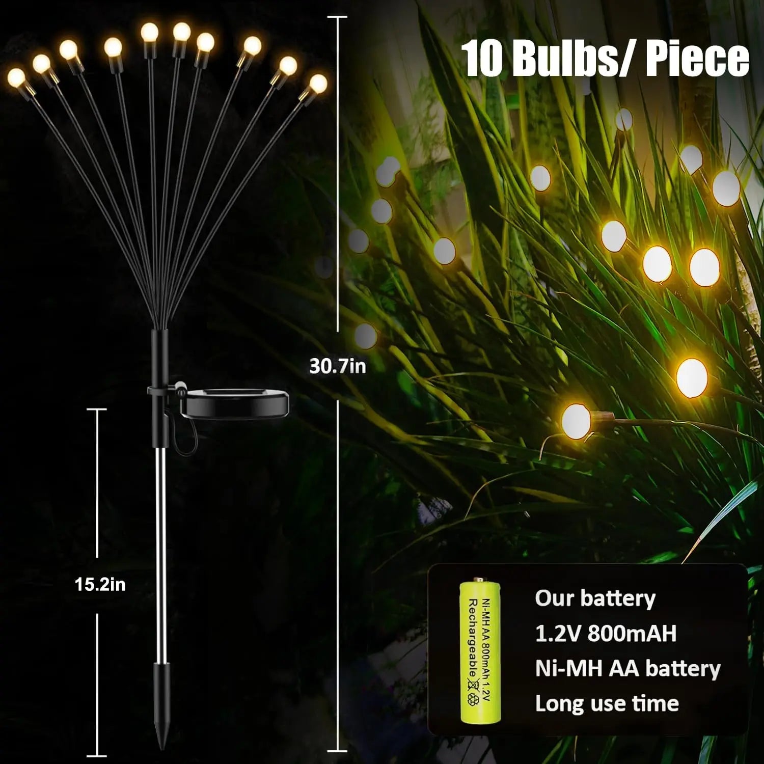 Solar Firefly Pathway Lights