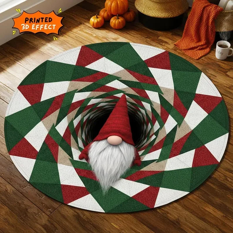 Cozy Gnome Christmas Welcome Mat