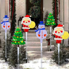 Solar Santa Tree and Reindeer Lights