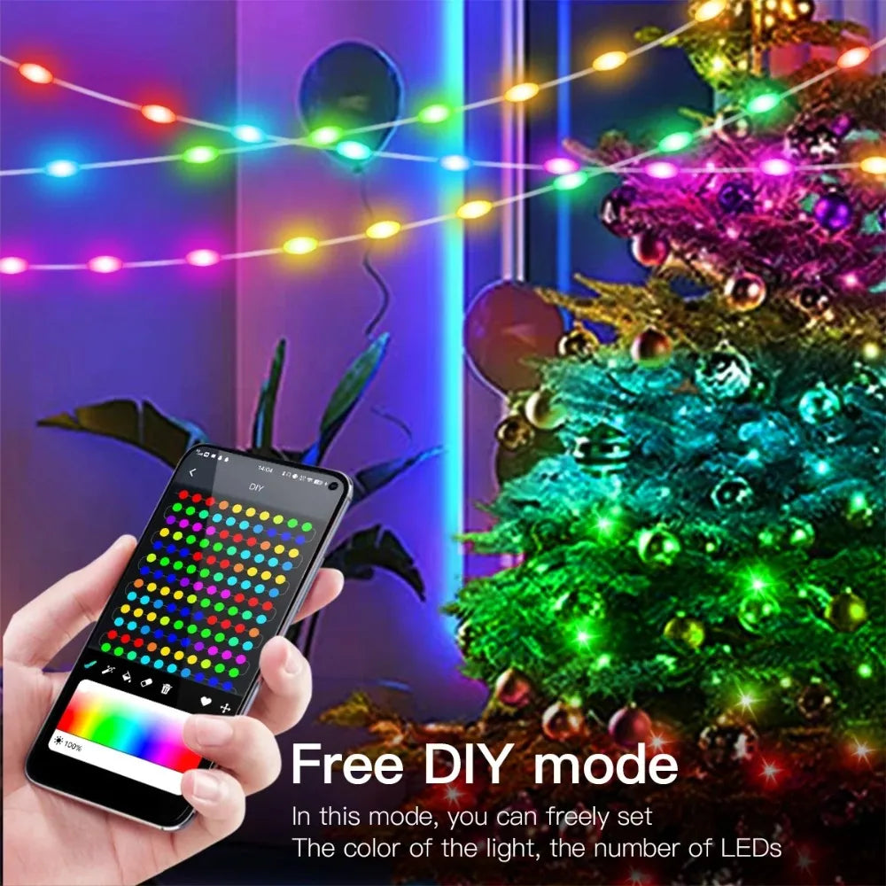 RGBIC Lighting Bluetooth Music Dream Color Christmas