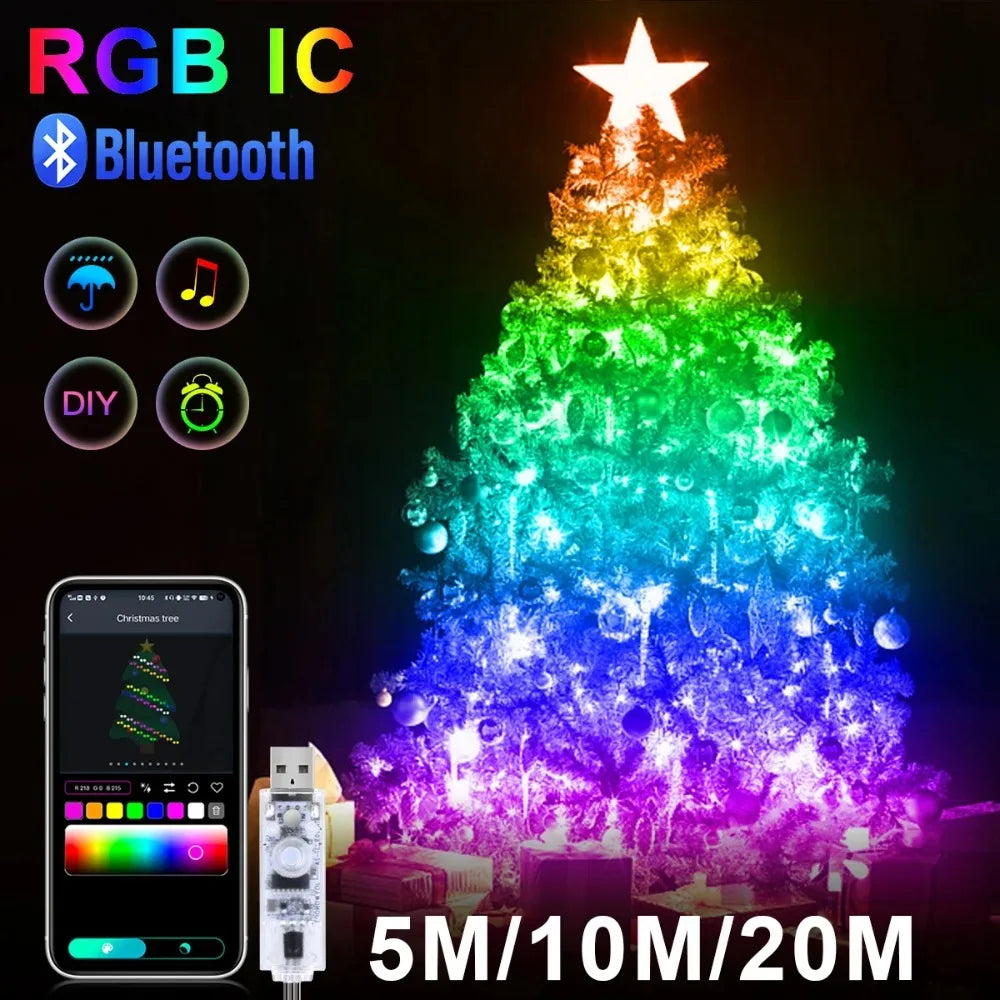 RGBIC Lighting Bluetooth Music Dream Color Christmas