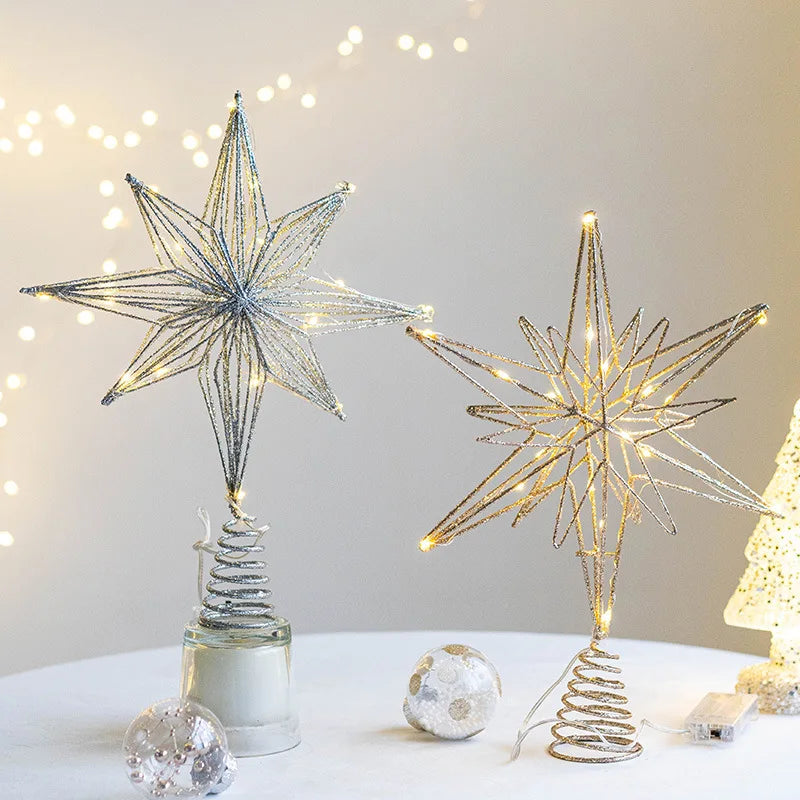 Christmas Tree Toppers Star Ornaments Festival
