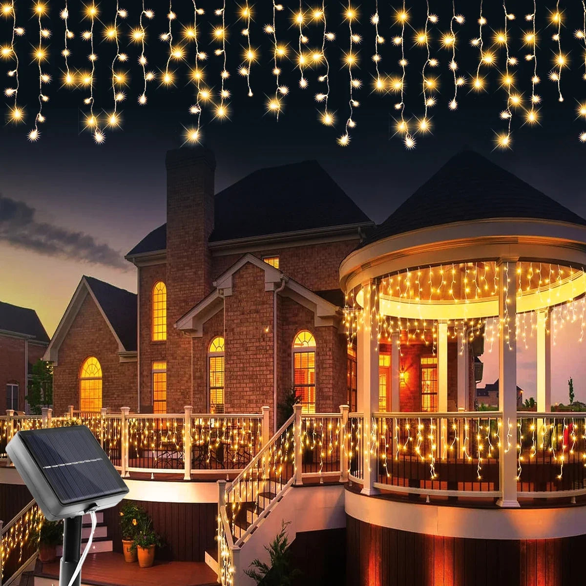 Twinkling Christmas Curtain Lights