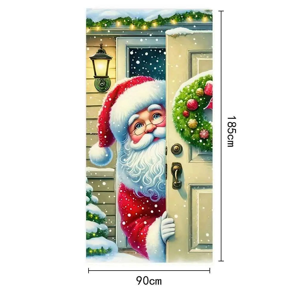 Christmas Cartoon Door Banner