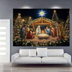 Christmas Nativity Garage Door Banner