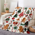 Gingerbread Wonderland Throw Blanket