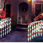 Solar Candy Cane Pathway Lights