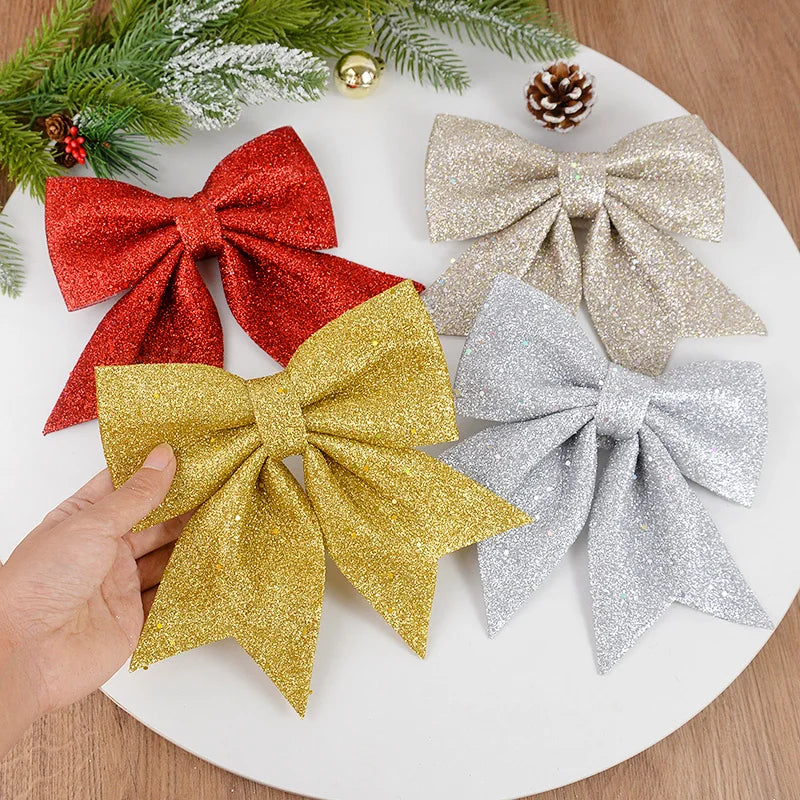 Shimmering Christmas Tree Bows