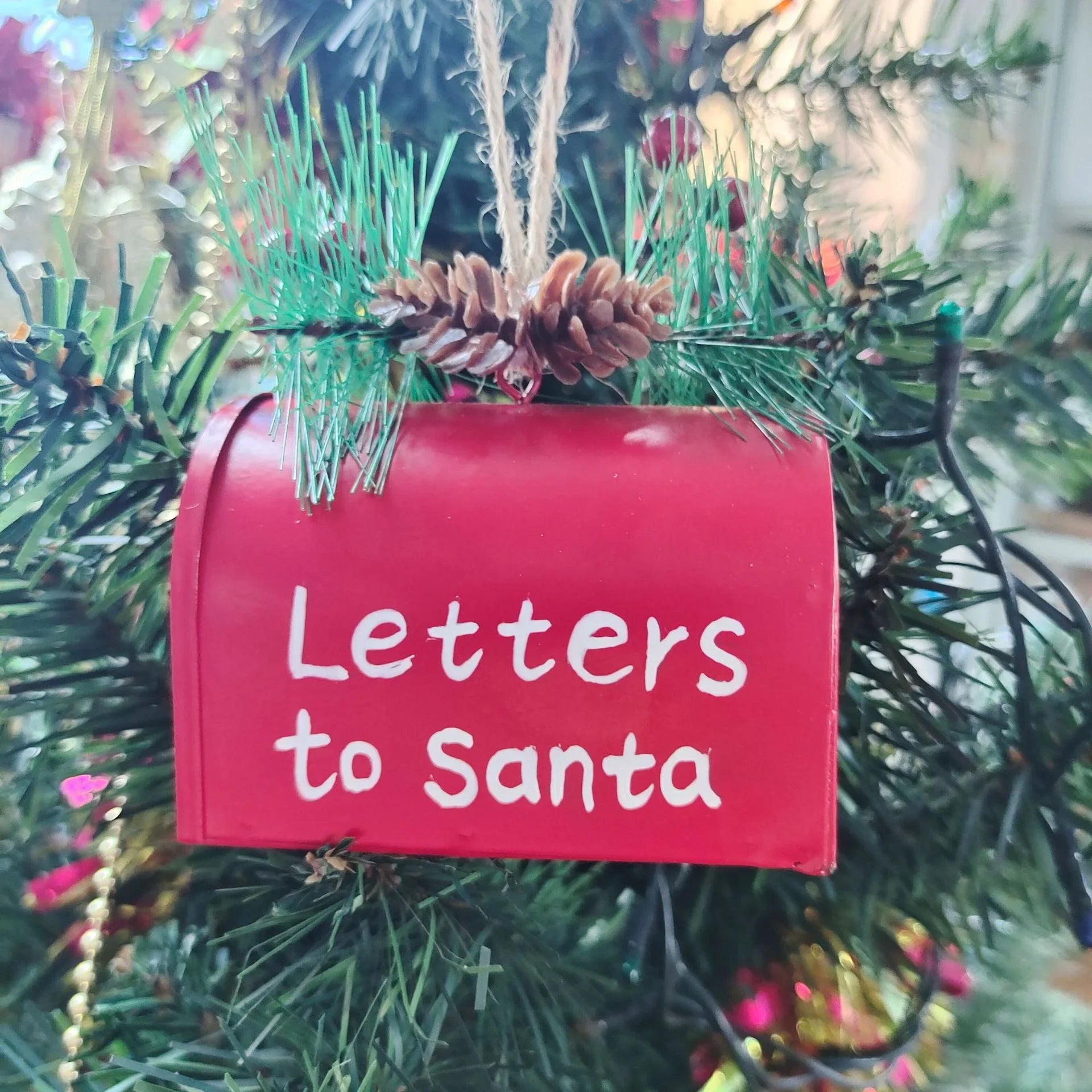 Christmas Metal Mailbox Ornament