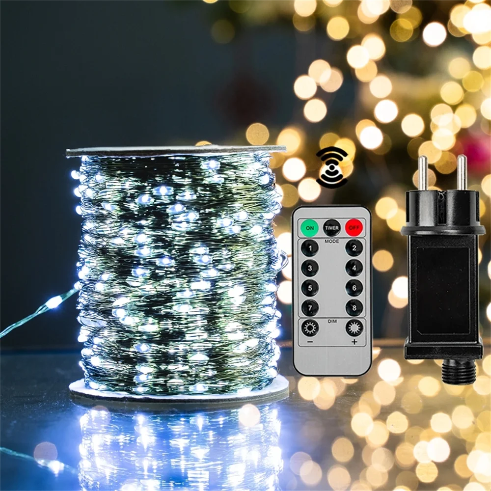 Remote Waterproof Christmas Fairy Lights