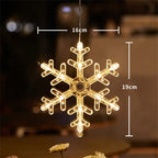 Christmas Snowflake Santa Hanging Battery operated Ornaments